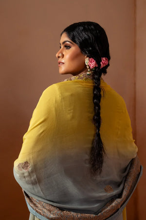 #OmbreGrey&Yellow