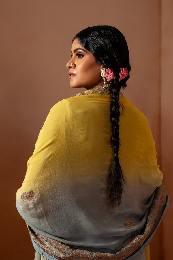 #OmbreGrey&Yellow