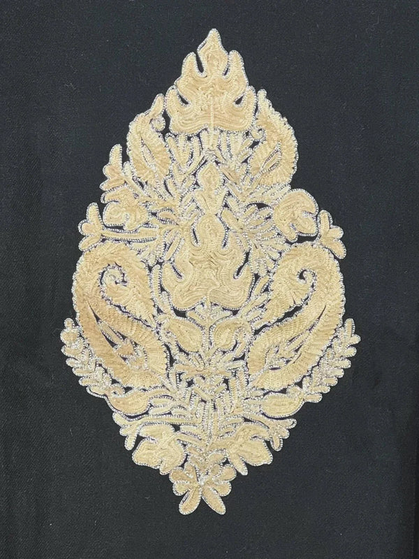 Woollen Phiran with Aari And Zari Embroidery