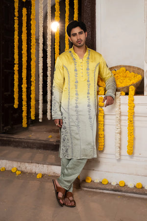 #OmbreGrey&Yellow