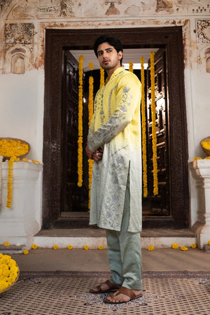 #OmbreGrey&Yellow