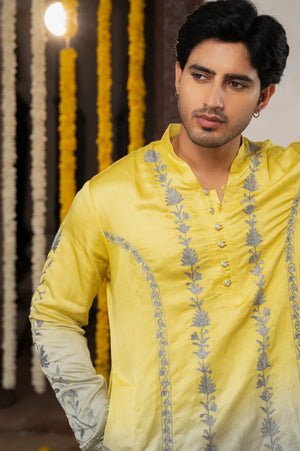 #OmbreGrey&Yellow