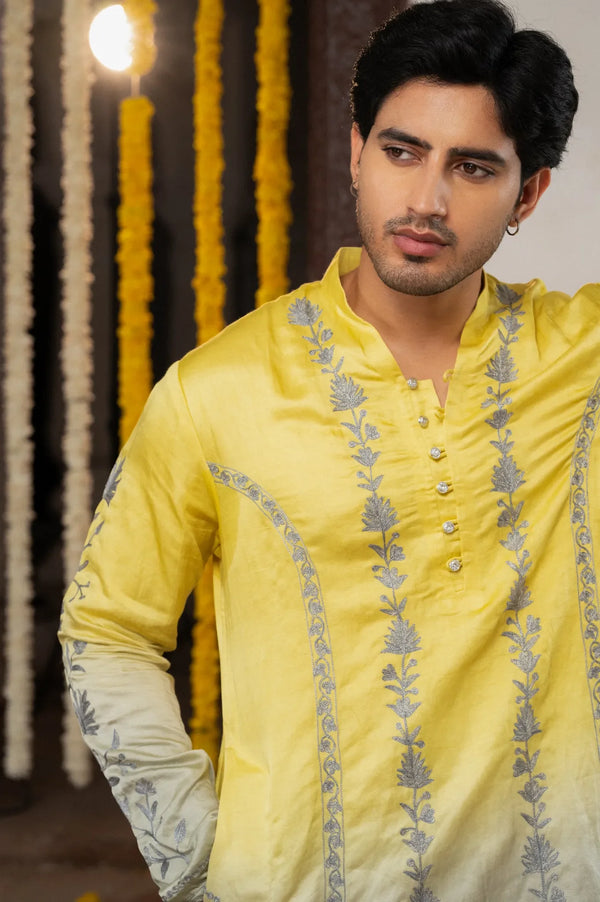 #OmbreGrey&Yellow