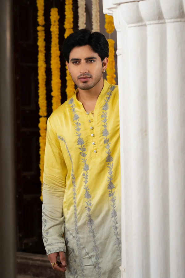 #OmbreGrey&Yellow