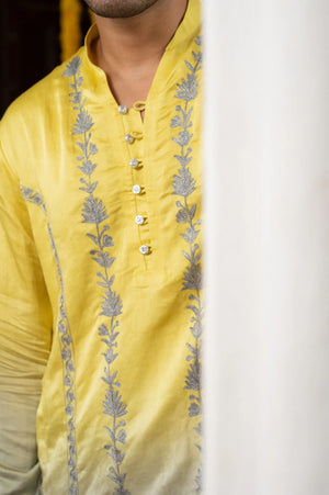 #OmbreGrey&Yellow