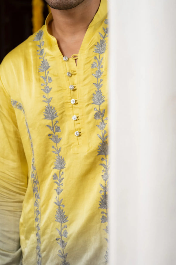 #OmbreGrey&Yellow