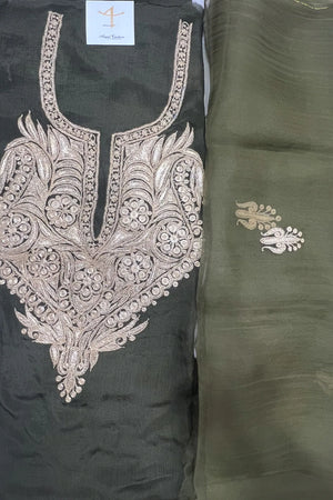 Tamreha — Kaschmirisches Puff-Tilla-besticktes Salwar-Anzug