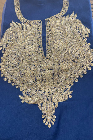 Tamreha — Kaschmirisches Puff-Tilla-besticktes Salwar-Anzug