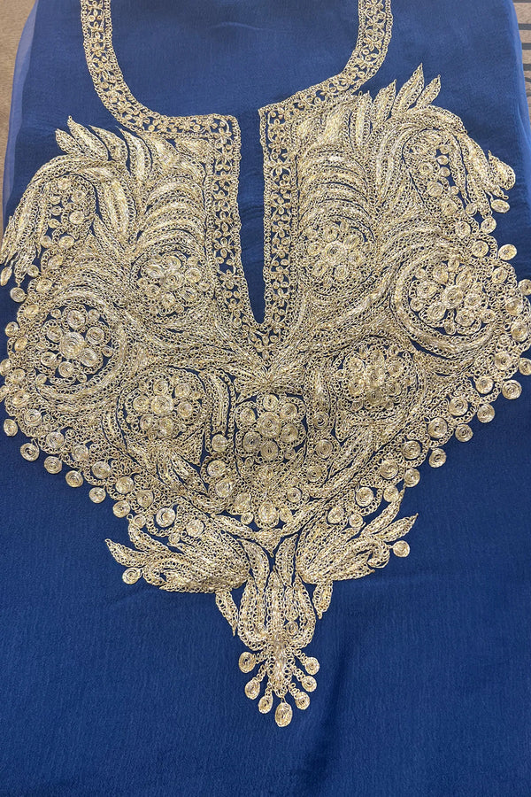 Tamreha — Kaschmirisches Puff-Tilla-besticktes Salwar-Anzug