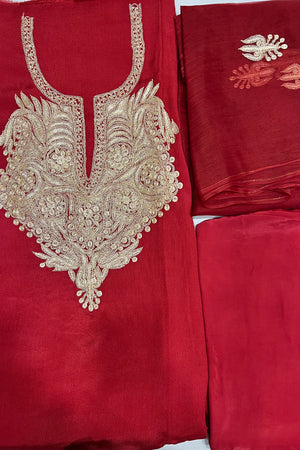 Tamreha — Kaschmirisches Puff-Tilla-besticktes Salwar-Anzug