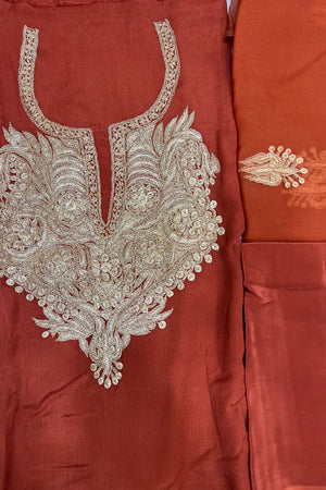 Tamreha — Kaschmirisches Puff-Tilla-besticktes Salwar-Anzug