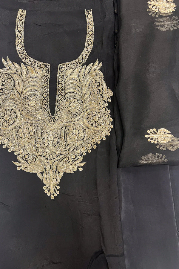 Tamreha — Kaschmirisches Puff-Tilla-besticktes Salwar-Anzug