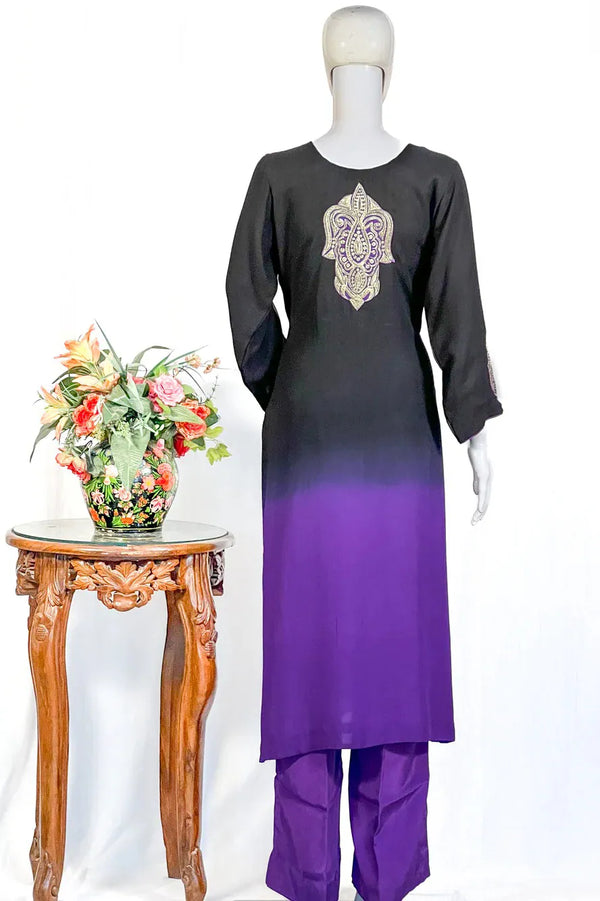 #OmbreBlack&Purple