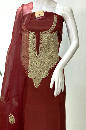 Tamreha — Kaschmirisches Puff-Tilla-besticktes Salwar-Anzug