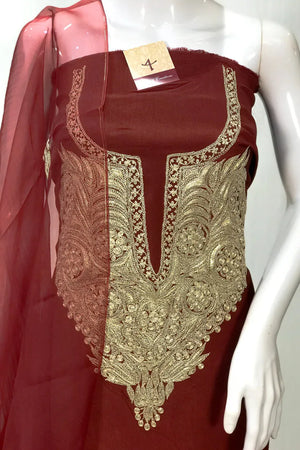 Tamreha — Kaschmirisches Puff-Tilla-besticktes Salwar-Anzug