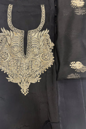 Tamreha — Kaschmirisches Puff-Tilla-besticktes Salwar-Anzug