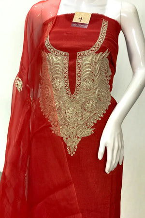 Tamreha — Kaschmirisches Puff-Tilla-besticktes Salwar-Anzug