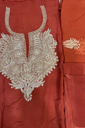 Tamreha — Kaschmirisches Puff-Tilla-besticktes Salwar-Anzug