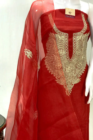 Tamreha — Kaschmirisches Puff-Tilla-besticktes Salwar-Anzug