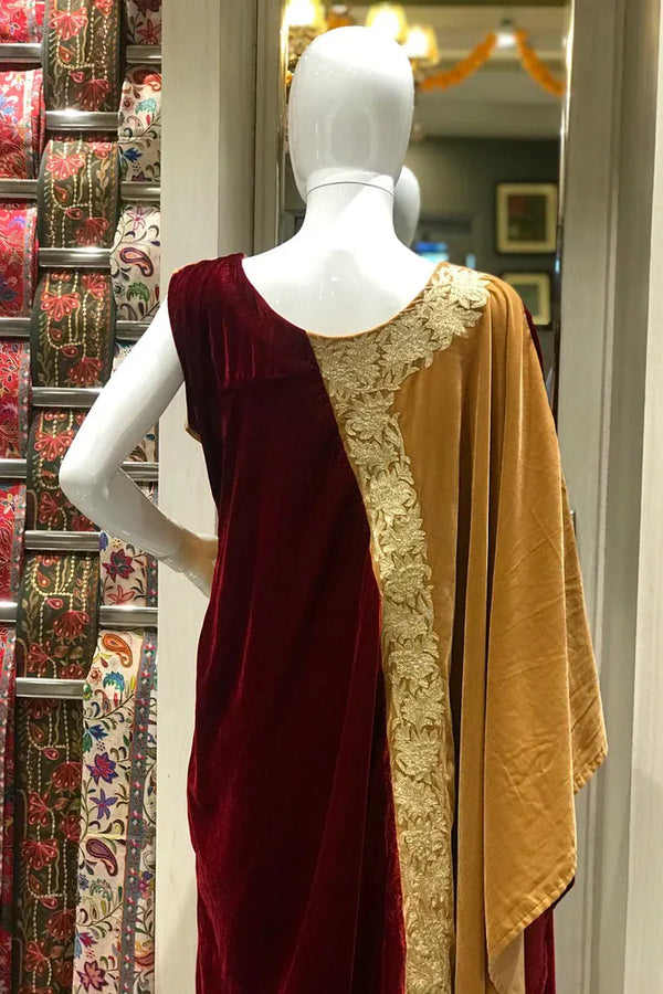 #Maroon&Beige