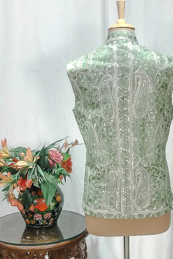 Vayur — Kashmiri Aari Nehru Jacket