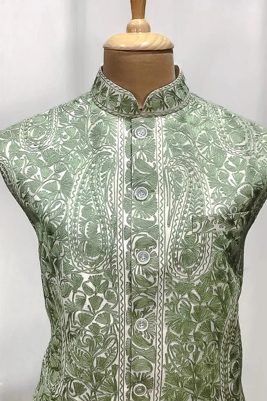 Vayur — Kashmiri Aari Nehru Jacket