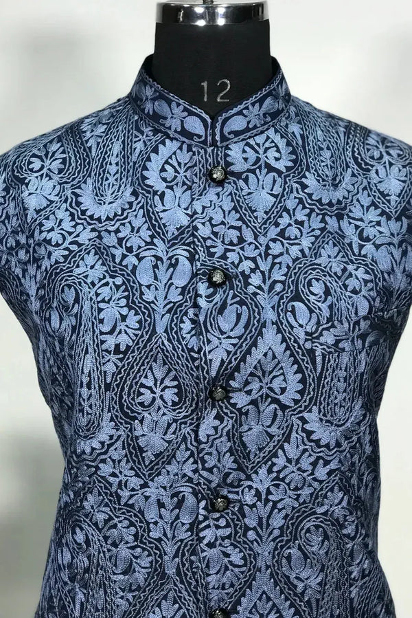 Vayur — Kashmiri Aari Nehru Jacket