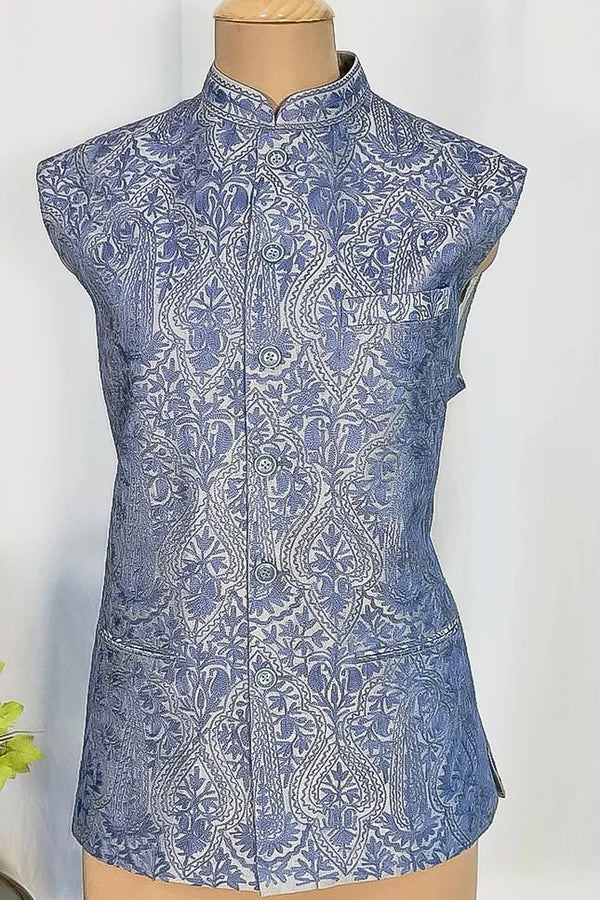 Vayur — Kashmiri Aari Nehru Jacket