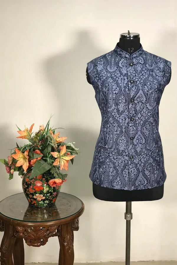 Vayur — Kashmiri Aari Nehru Jacket