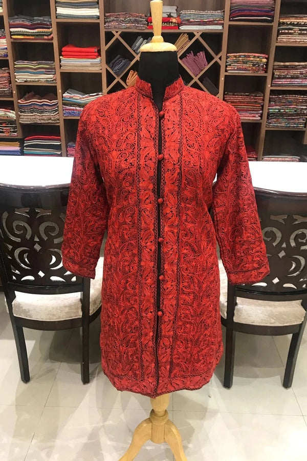 Nayel — Kashmiri Aari Embroidery Long Coat
