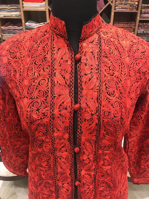 Nayel — Kashmiri Aari Embroidery Long Coat