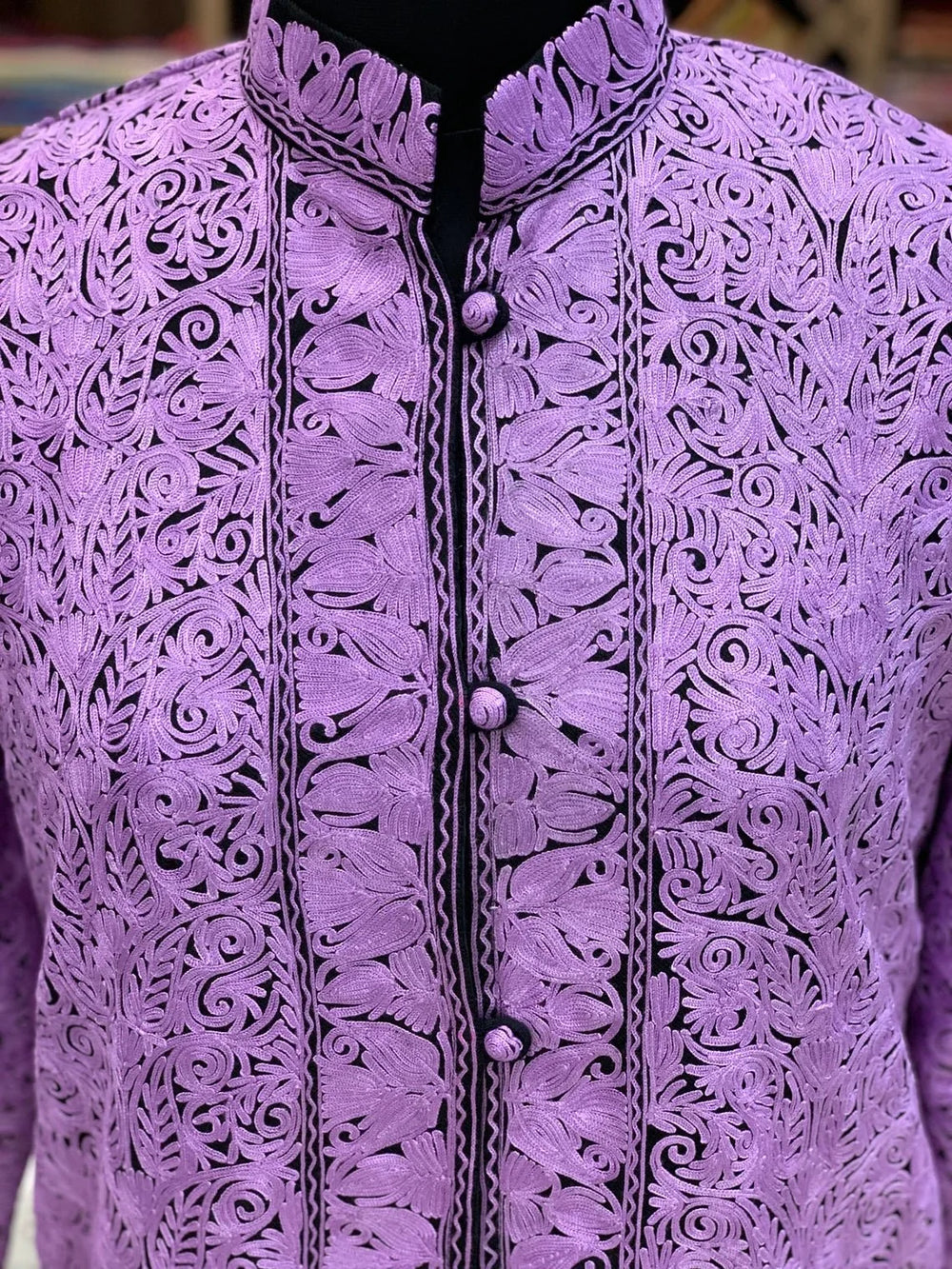 Nayel — Kashmiri Aari Embroidery Long Coat