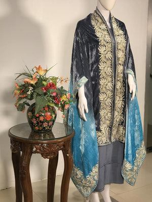 #OmbreGrey&Turquoise